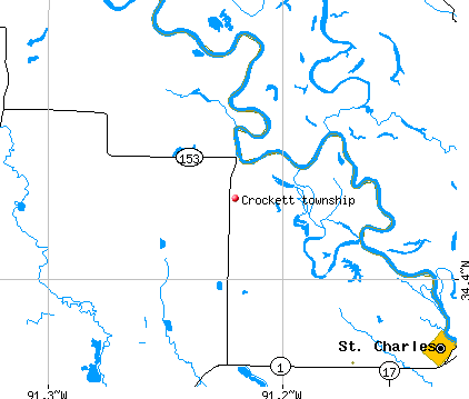 Crockett township, AR map