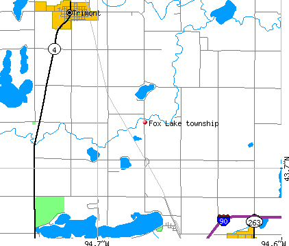 Fox Lake township, MN map