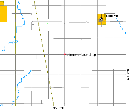 Lismore township, MN map