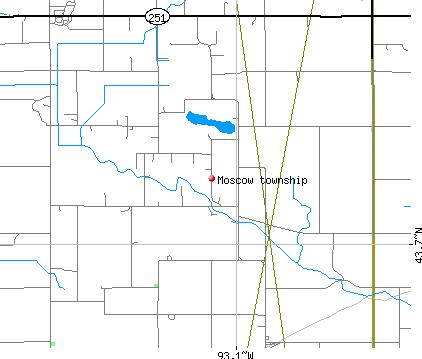 Moscow township, MN map