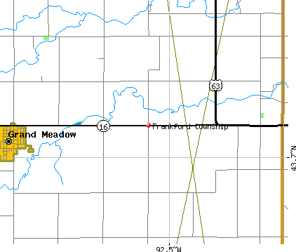 Frankford township, MN map
