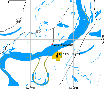 Lake township, AR map