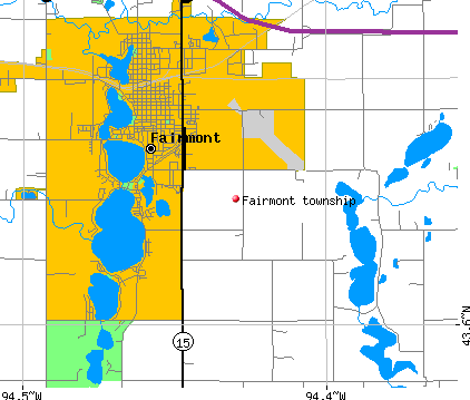 Fairmont township, MN map