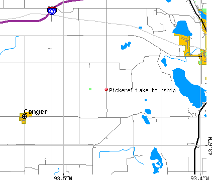 Pickerel Lake township, MN map