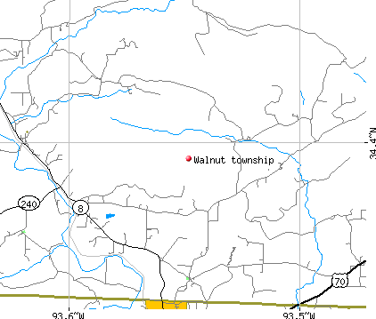Walnut township, AR map