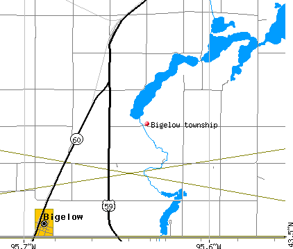 Bigelow township, MN map