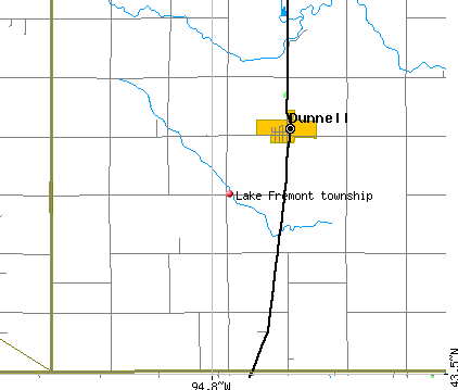 Lake Fremont township, MN map