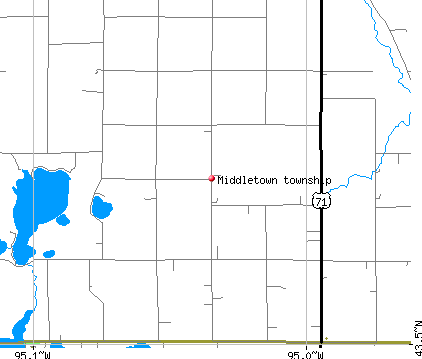 Middletown township, MN map