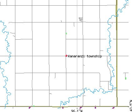 Kanaranzi township, MN map