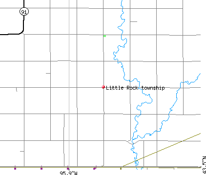 Little Rock township, MN map