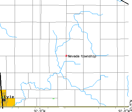 Nevada township, MN map