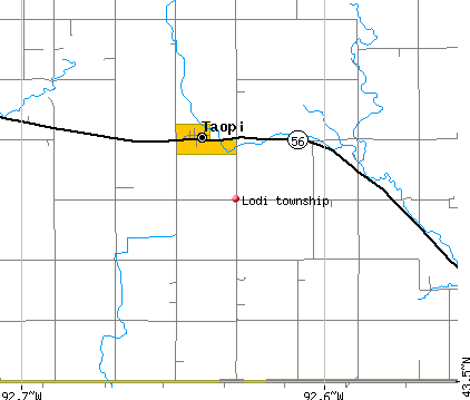Lodi township, MN map