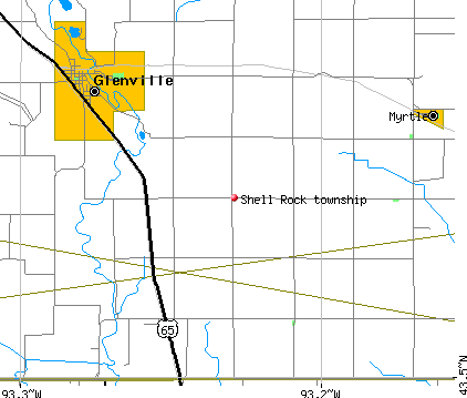 Shell Rock township, MN map