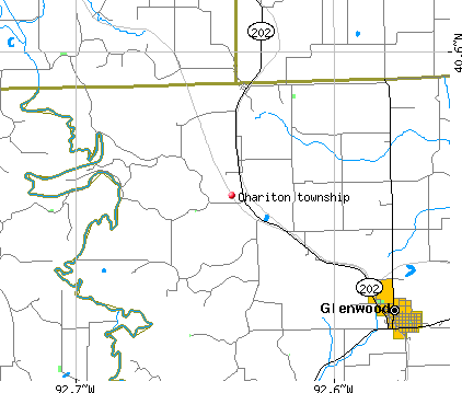 Chariton township, MO map