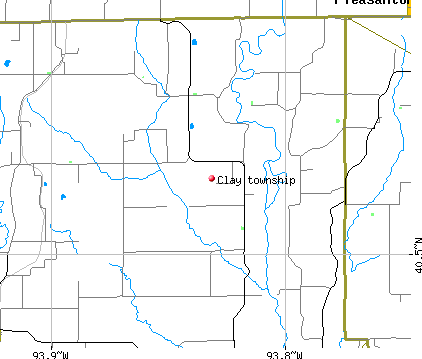 Clay township, MO map