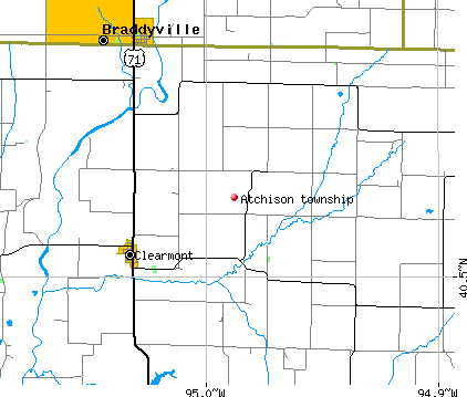 Atchison township, MO map