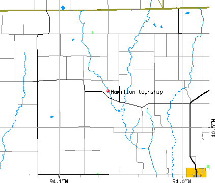 Hamilton township, MO map