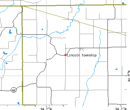Lincoln township, MO map