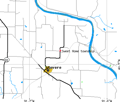 Sweet Home township, MO map