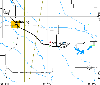Vest township, MO map