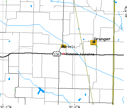 Thomson township, MO map
