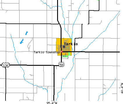 Tarkio township, MO map