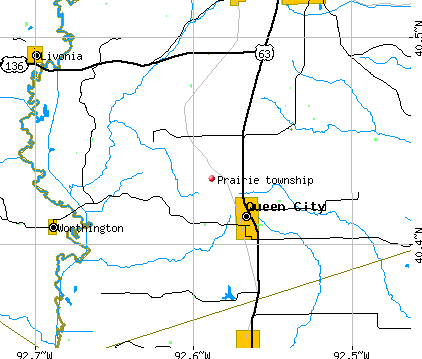 Prairie township, MO map