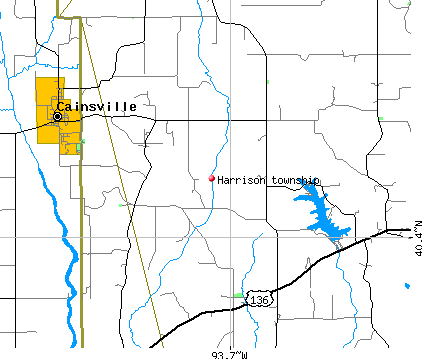 Harrison township, MO map