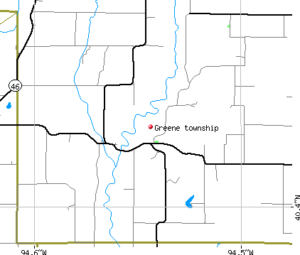 Greene township, MO map