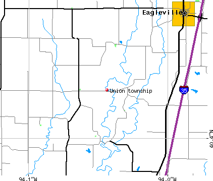 Union township, MO map