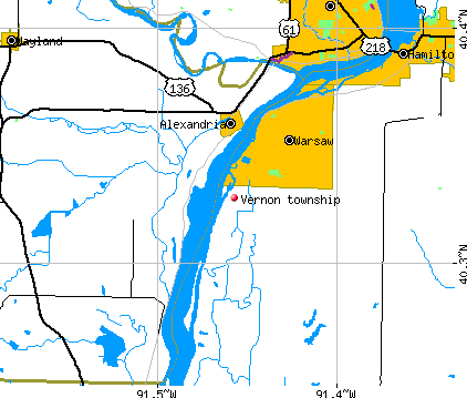 Vernon township, MO map