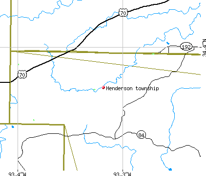 Henderson township, AR map