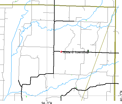 Howard township, MO map