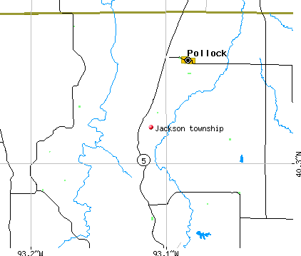 Jackson township, MO map