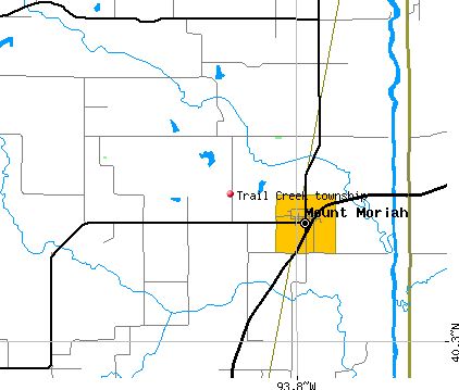 Trail Creek township, MO map