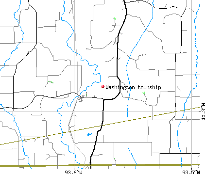 Washington township, MO map