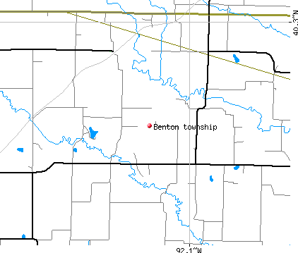 Benton township, MO map