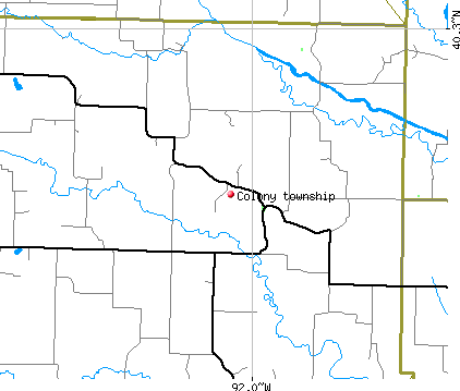 Colony township, MO map
