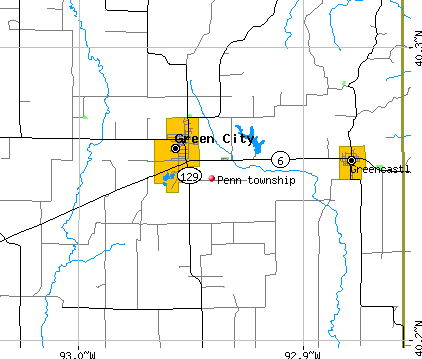Penn township, MO map