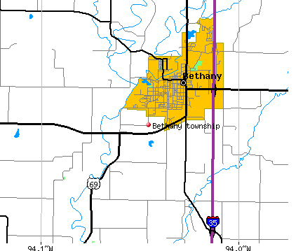 Bethany township, MO map