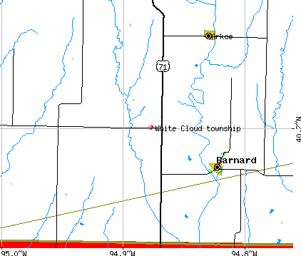 White Cloud township, MO map