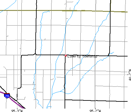 Liberty township, MO map