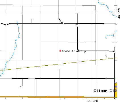 Adams township, MO map