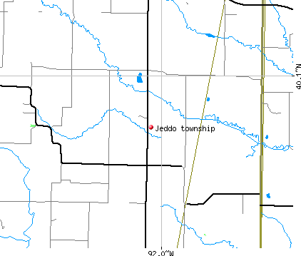 Jeddo township, MO map