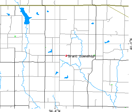 Grant township, MO map