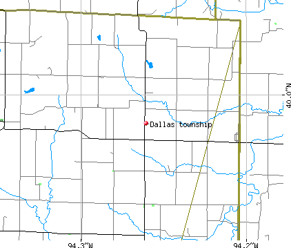 Dallas township, MO map