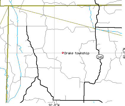 Drake township, MO map
