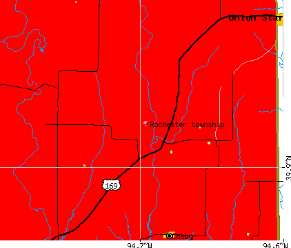 Rochester township, MO map