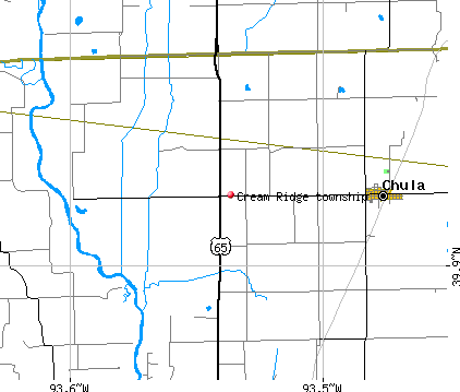 Cream Ridge township, MO map