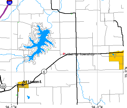 Liberty township, MO map